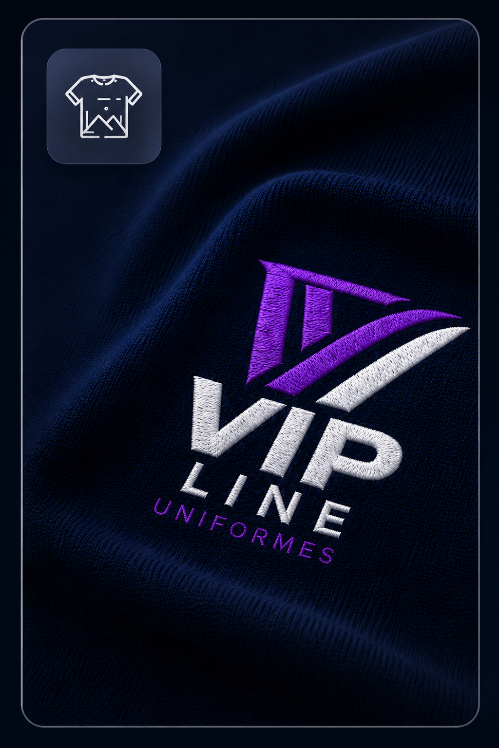Estampa em tecido para personalização de uniformes VIP Line